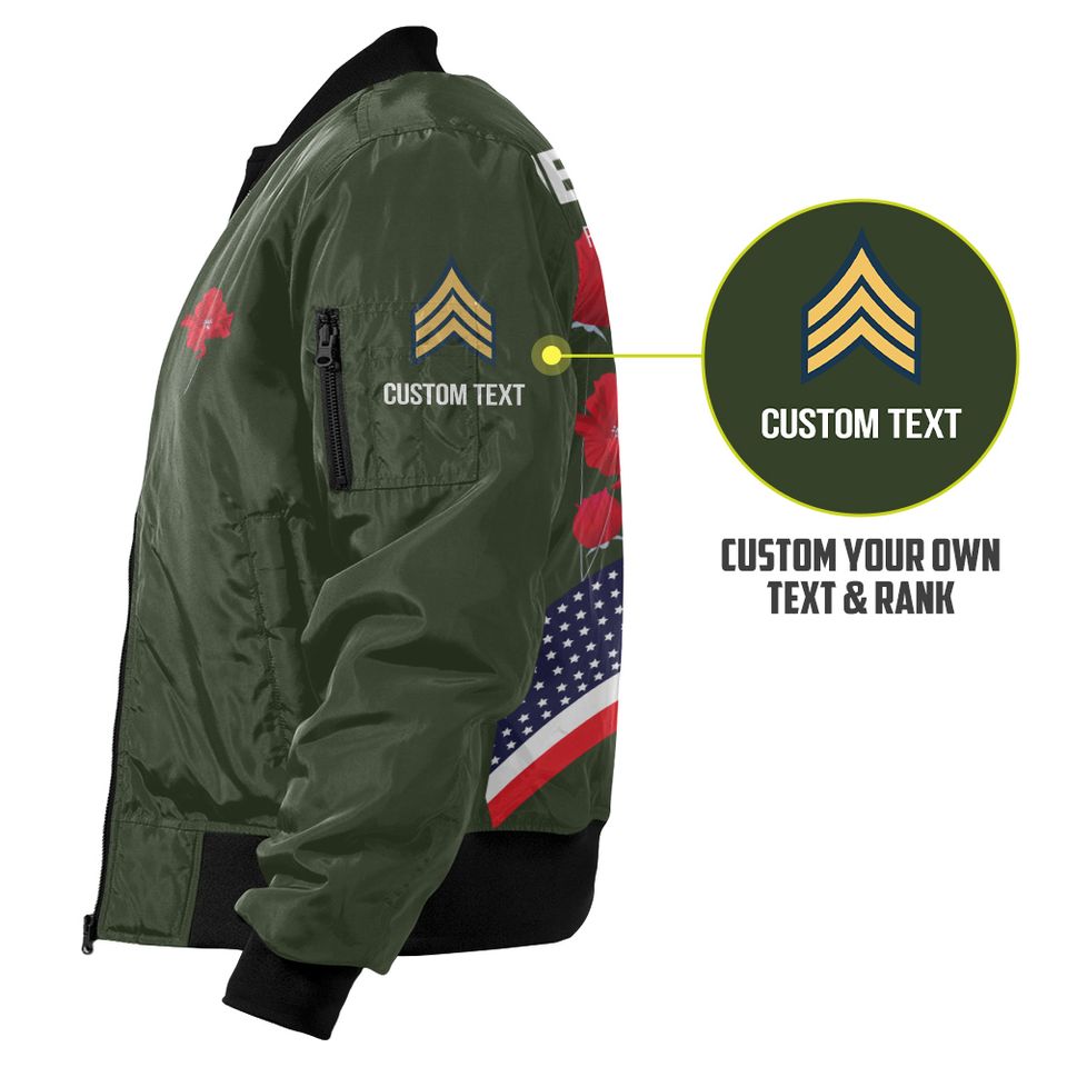 Customized US Army Memorial Day Bomber Jacket: Remember & Honor Our Veterans
