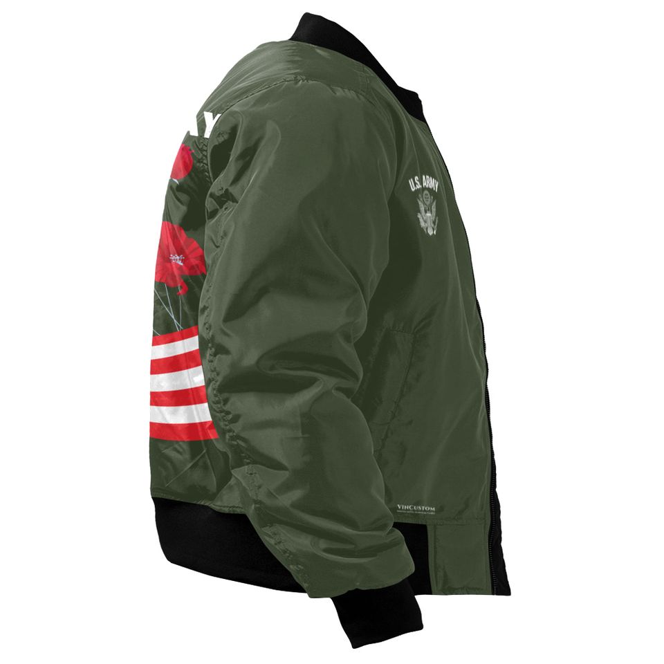 Customized US Army Memorial Day Bomber Jacket: Remember & Honor Our Veterans