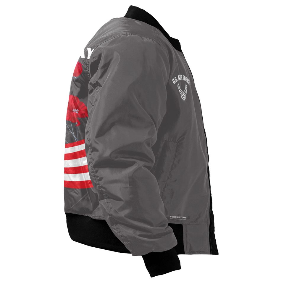 Customized US Air Force Memorial Day Bomber Jacket: Remember & Honor Our Veterans