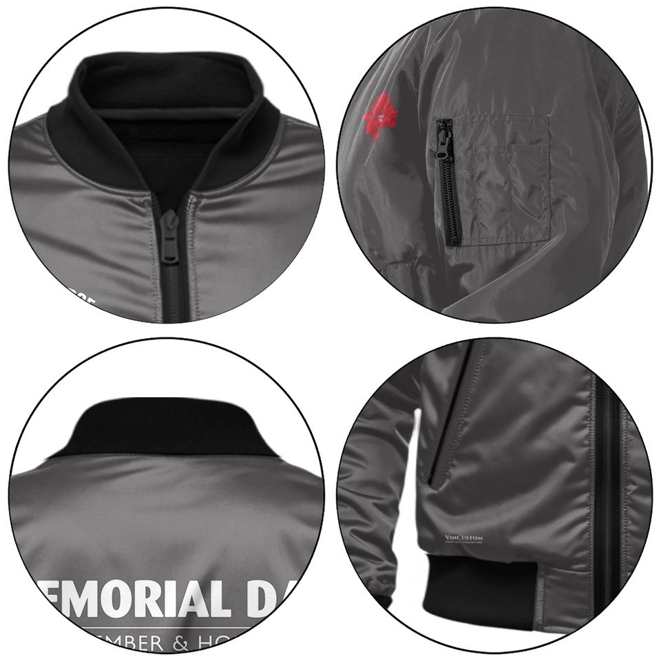 Customized US Air Force Memorial Day Bomber Jacket: Remember & Honor Our Veterans