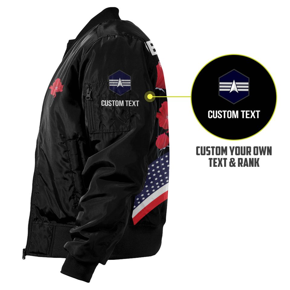 Customized US Space Force Memorial Day Bomber Jacket: Remember & Honor Our Veterans
