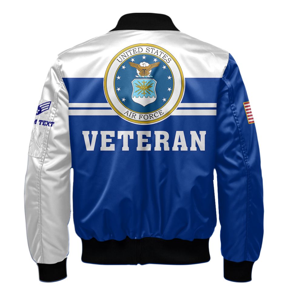 Customized U.S Air Force Veteran Bomber Jacket