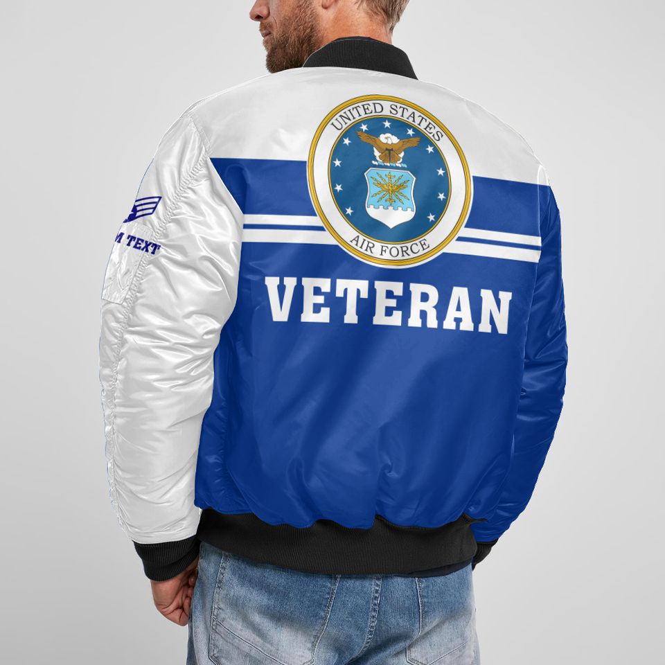 Customized U.S Air Force Veteran Bomber Jacket