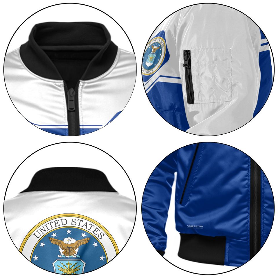 Customized U.S Air Force Veteran Bomber Jacket