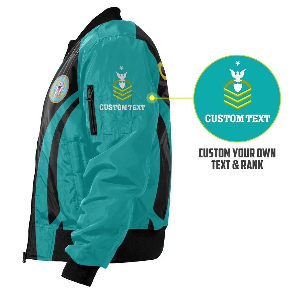 Customized U.S Coast Guard Bomber Jacket