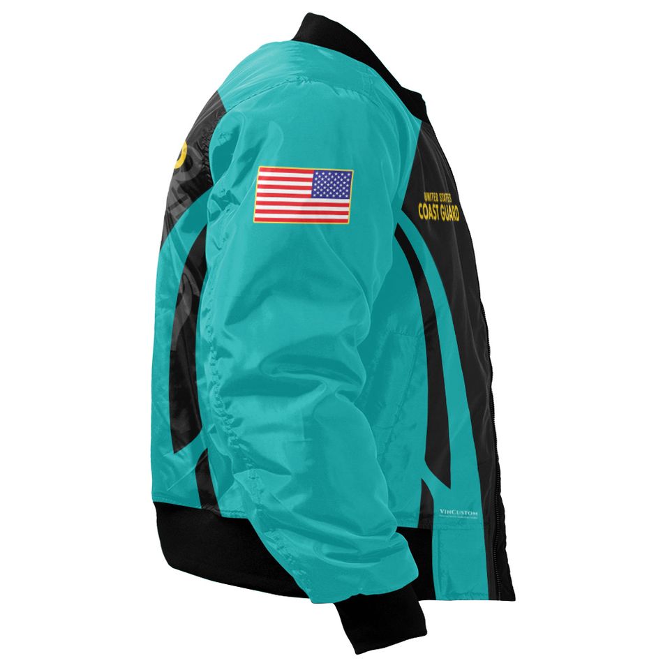 Customized U.S Coast Guard Bomber Jacket