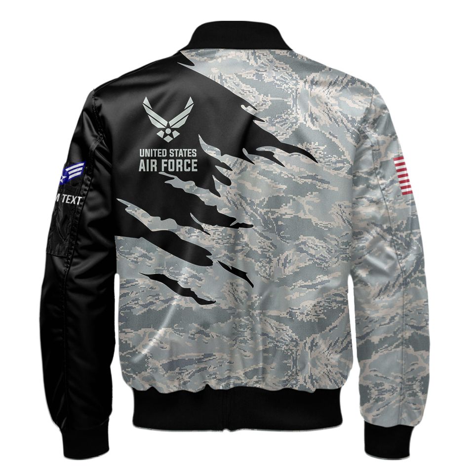 Customized Camouflage U.S. Air Force Bomber Jacket