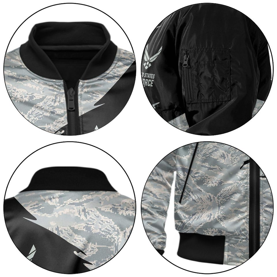 Customized Camouflage U.S. Air Force Bomber Jacket