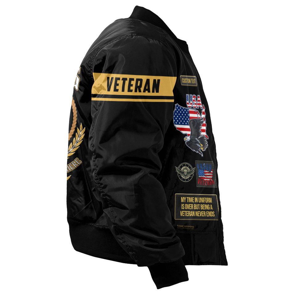 Customized U.S Coast Guard Proudly Served Bomber Jacket