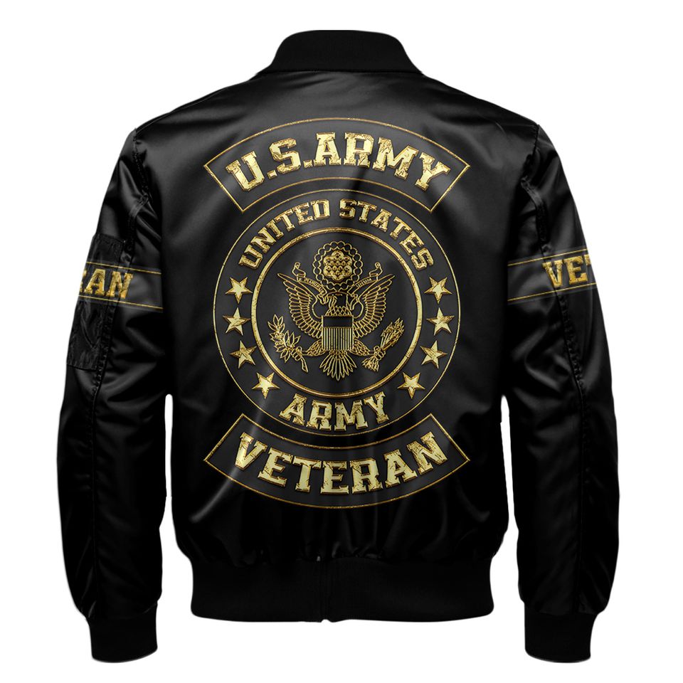 Customized U.S Army Proudly Served Bomber Jacket