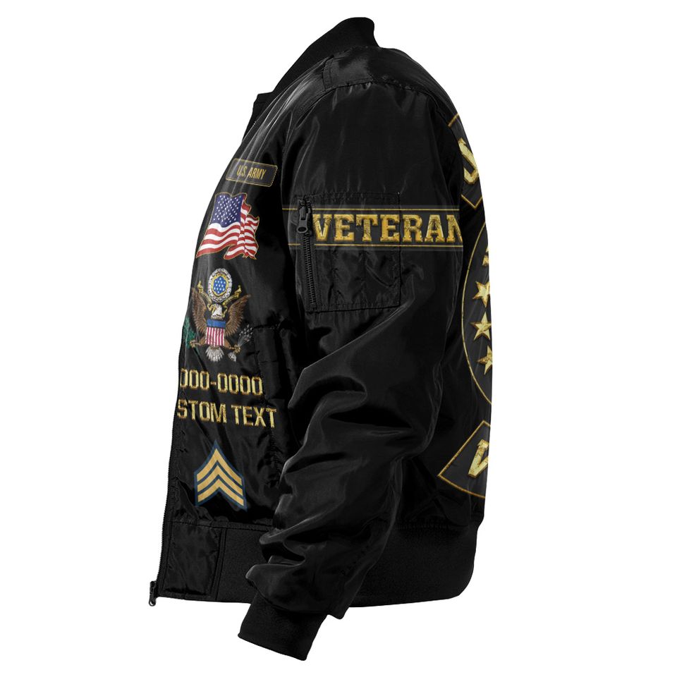 Customized U.S Army Proudly Served Bomber Jacket