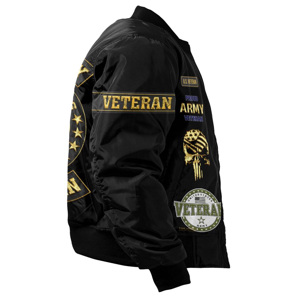 Customized U.S Army Proudly Served Bomber Jacket