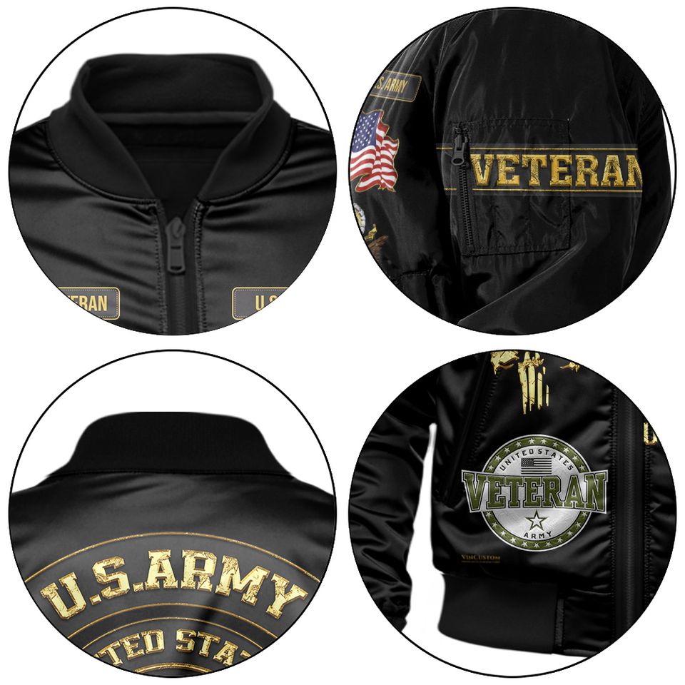Customized U.S Army Proudly Served Bomber Jacket