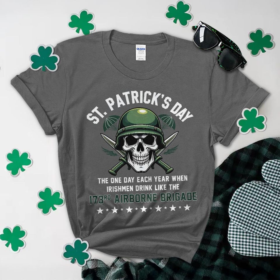 St. Patrick’s Day Warrior T-Shirt 173rd Airborne Brigade Pride