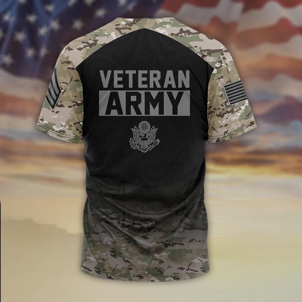 Camo Veteran 3D T-Shirt