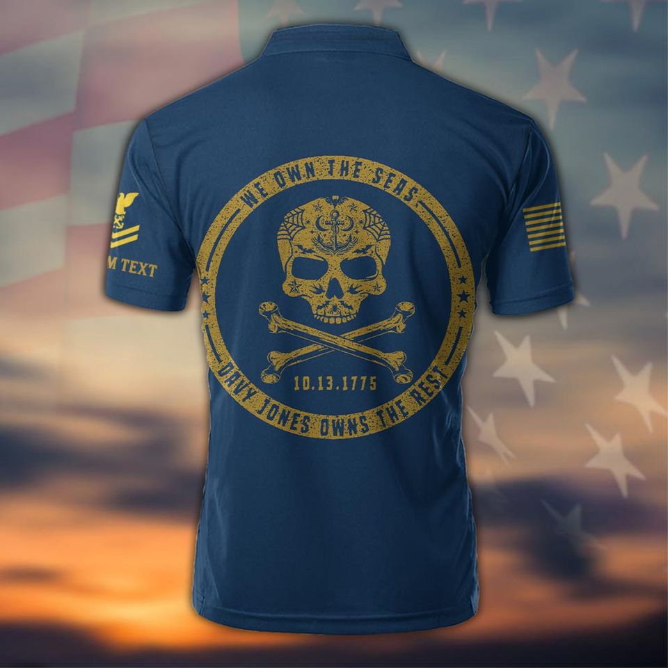 Customized We Own the Seas US Navy Bowling Jersey