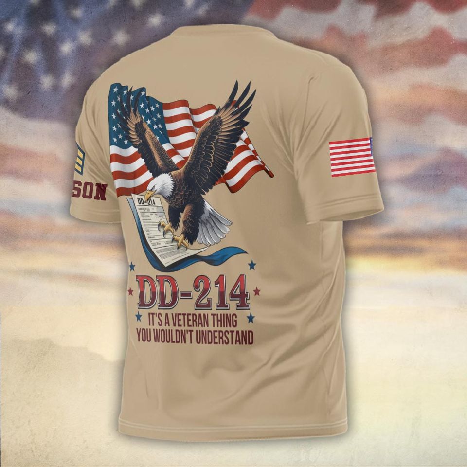 DD-214 It’s A Veteran Thing, You Wouldn’t Understand 3D T-Shirt