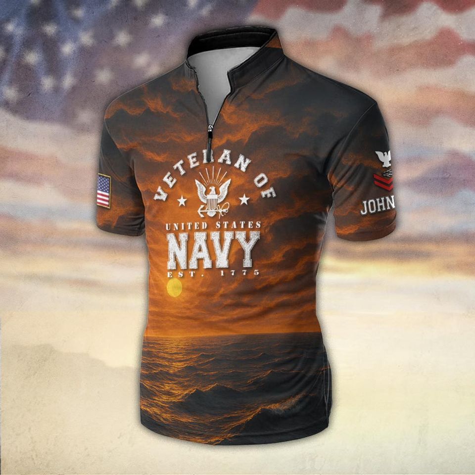 US Navy Sunset Shirt