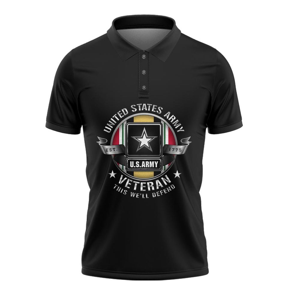 Customized U.S Veteran Polo Shirt