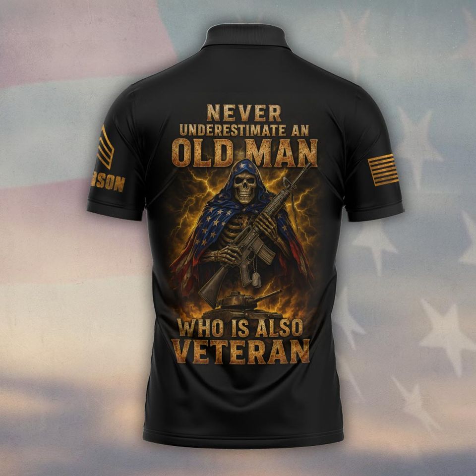 Customized U.S Veteran Polo Shirt