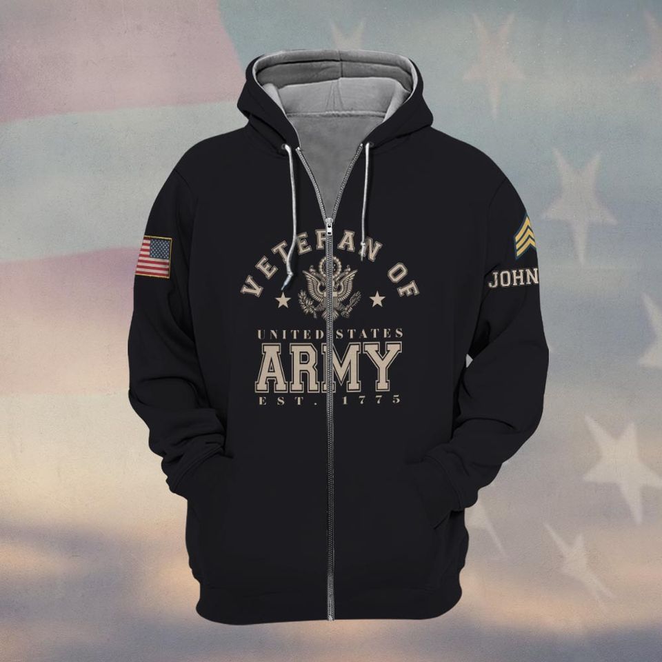 Customized You’ll Never Walk Alone 3D Zip Hoodie