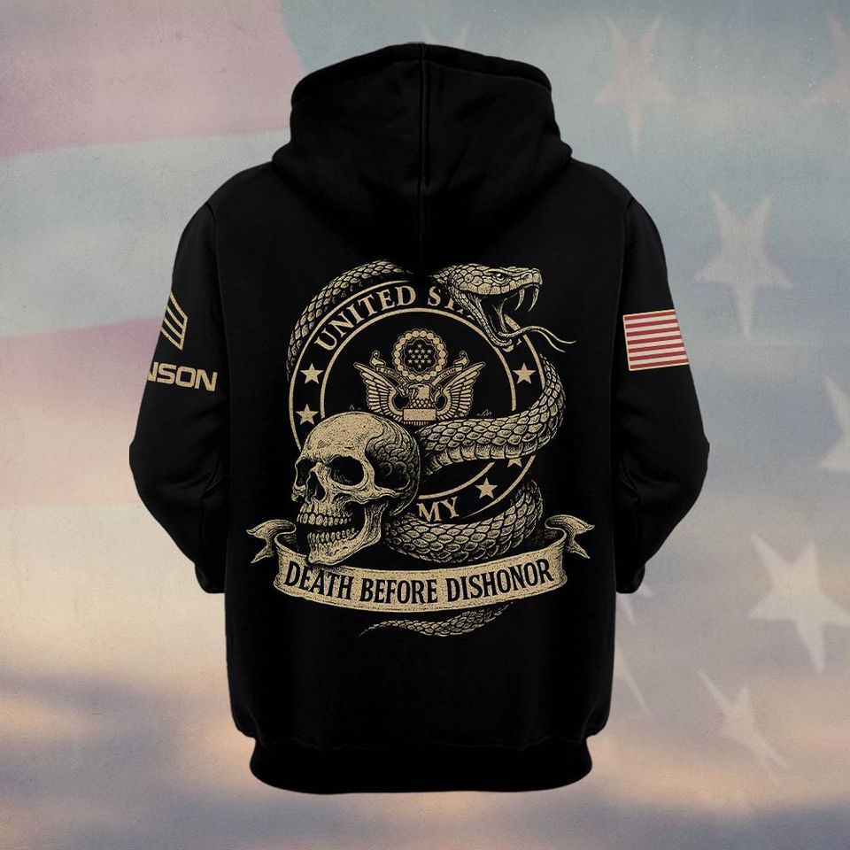 Death Before Dishonor 3D Hoodie