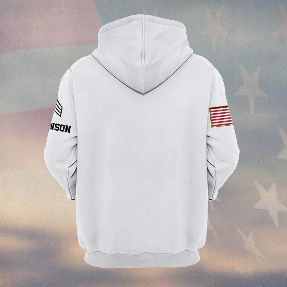 Customized U.S Veteran RED Friday 3D Hoodie