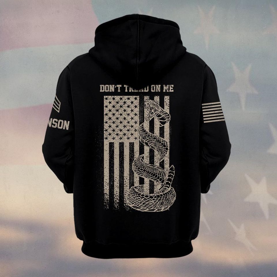 Customized U.S Veteran no treading 3D Hoodie