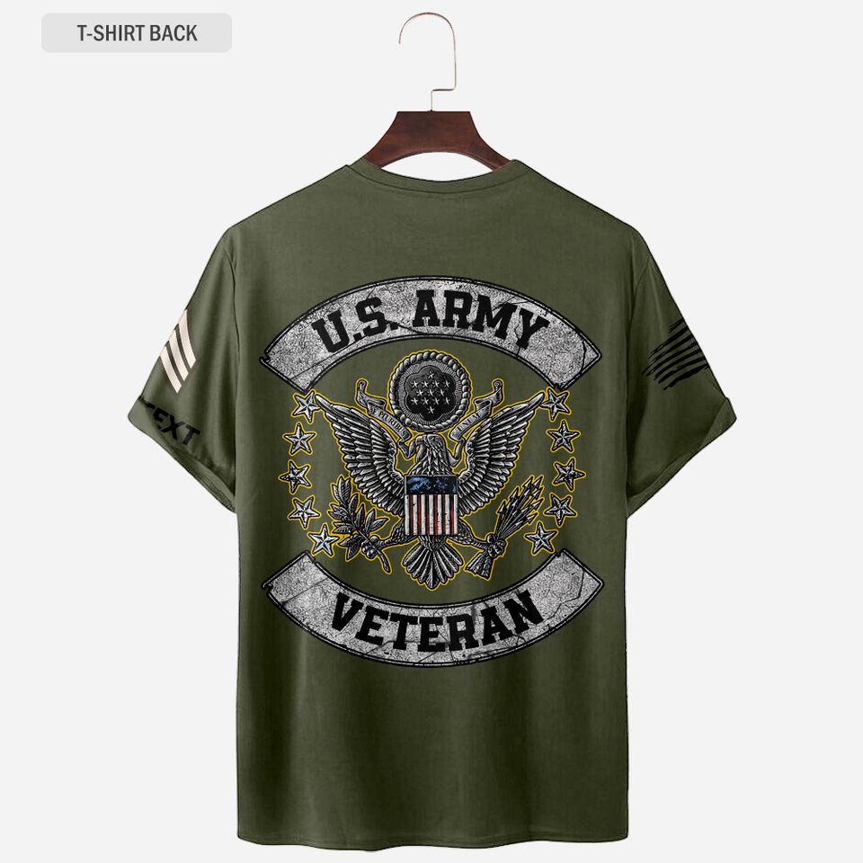 Personalized Army Veteran 3D T-Shirt