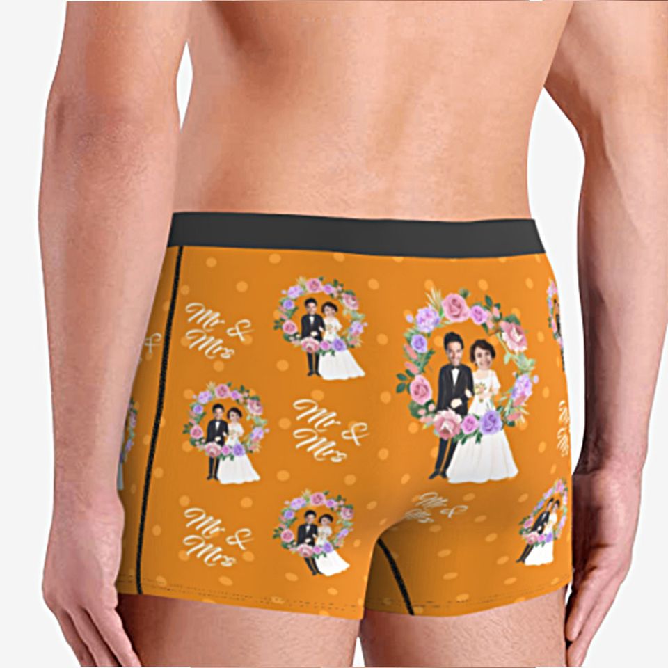 Personalised custom boxer briefs with picture for men