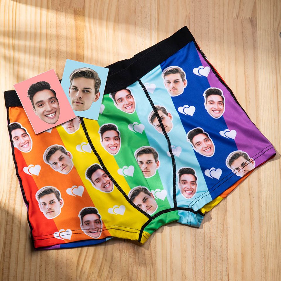 Personalised custom boxer briefs with face men's customized underwear