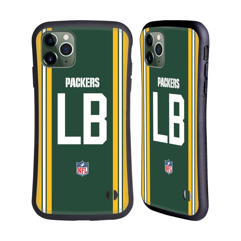 football GREEN BAY PACKERS POSITIONS & LOGO HYBRID CASE FOR APPLE iPHONES PHONES