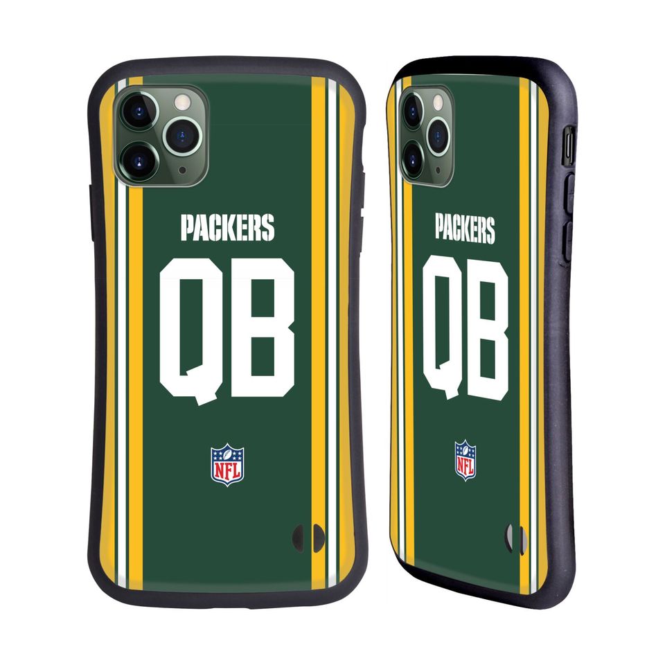 football GREEN BAY PACKERS POSITIONS & LOGO HYBRID CASE FOR APPLE iPHONES PHONES