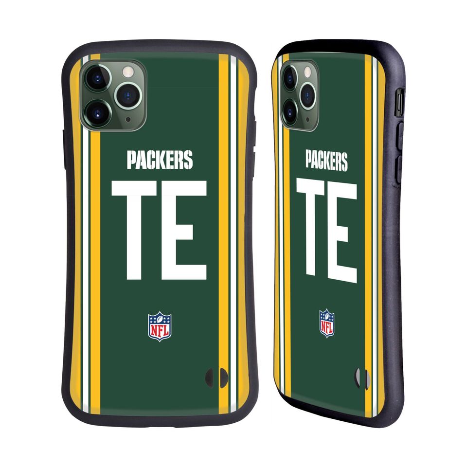 football GREEN BAY PACKERS POSITIONS & LOGO HYBRID CASE FOR APPLE iPHONES PHONES