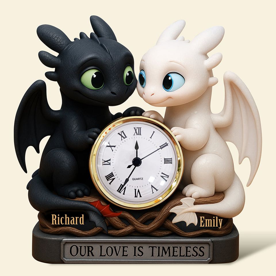 Couple Forever Desk Clock Plaque Personalized Gifts For Couple