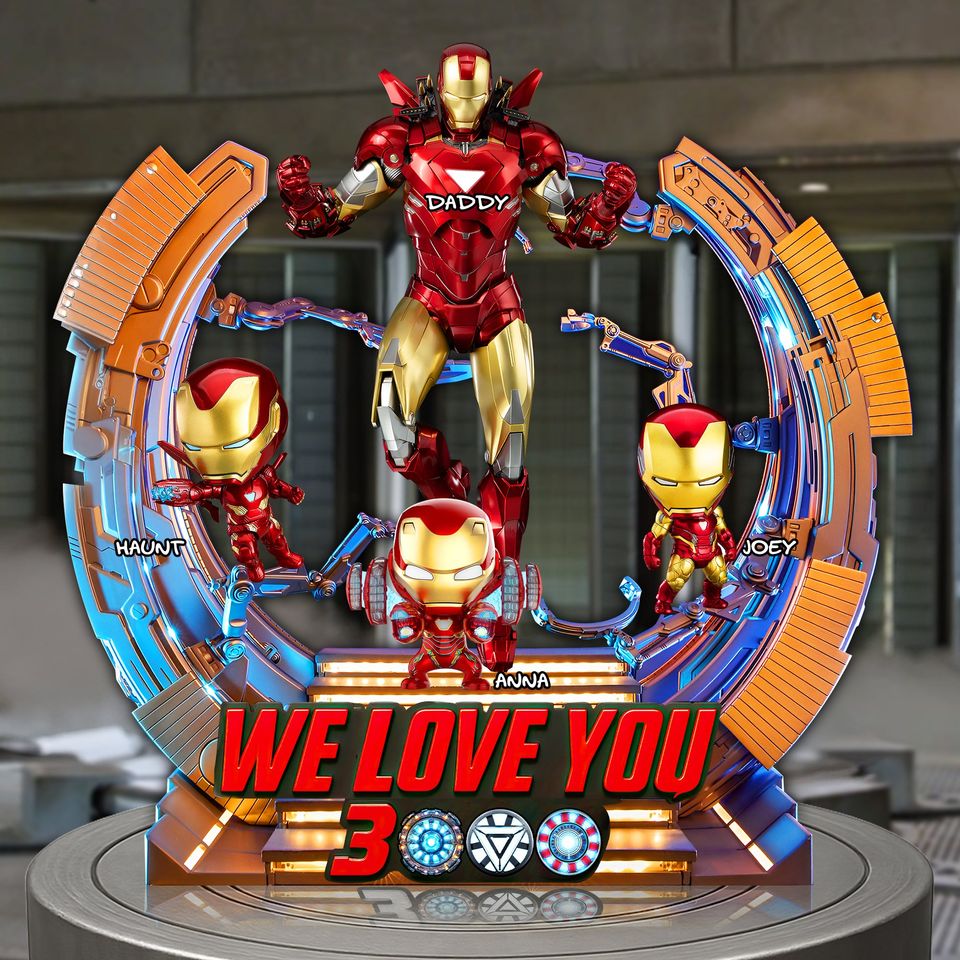 Iron Dad Plaque - Personalized Gifts For Dad