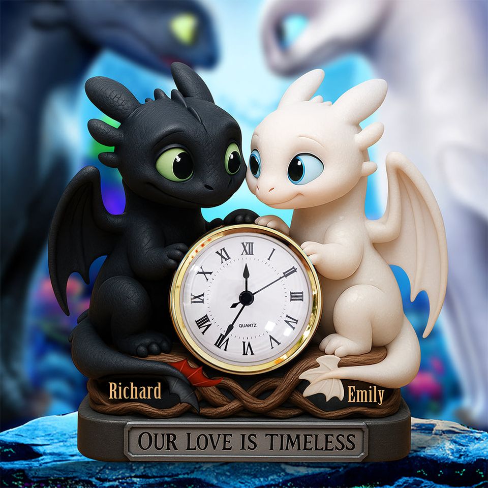 Couple Forever Desk Clock Plaque Personalized Gifts For Couple