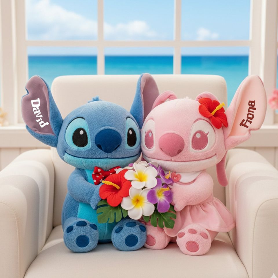 Island Tropical Couple Pillow  - Personalized Gifts For Couples