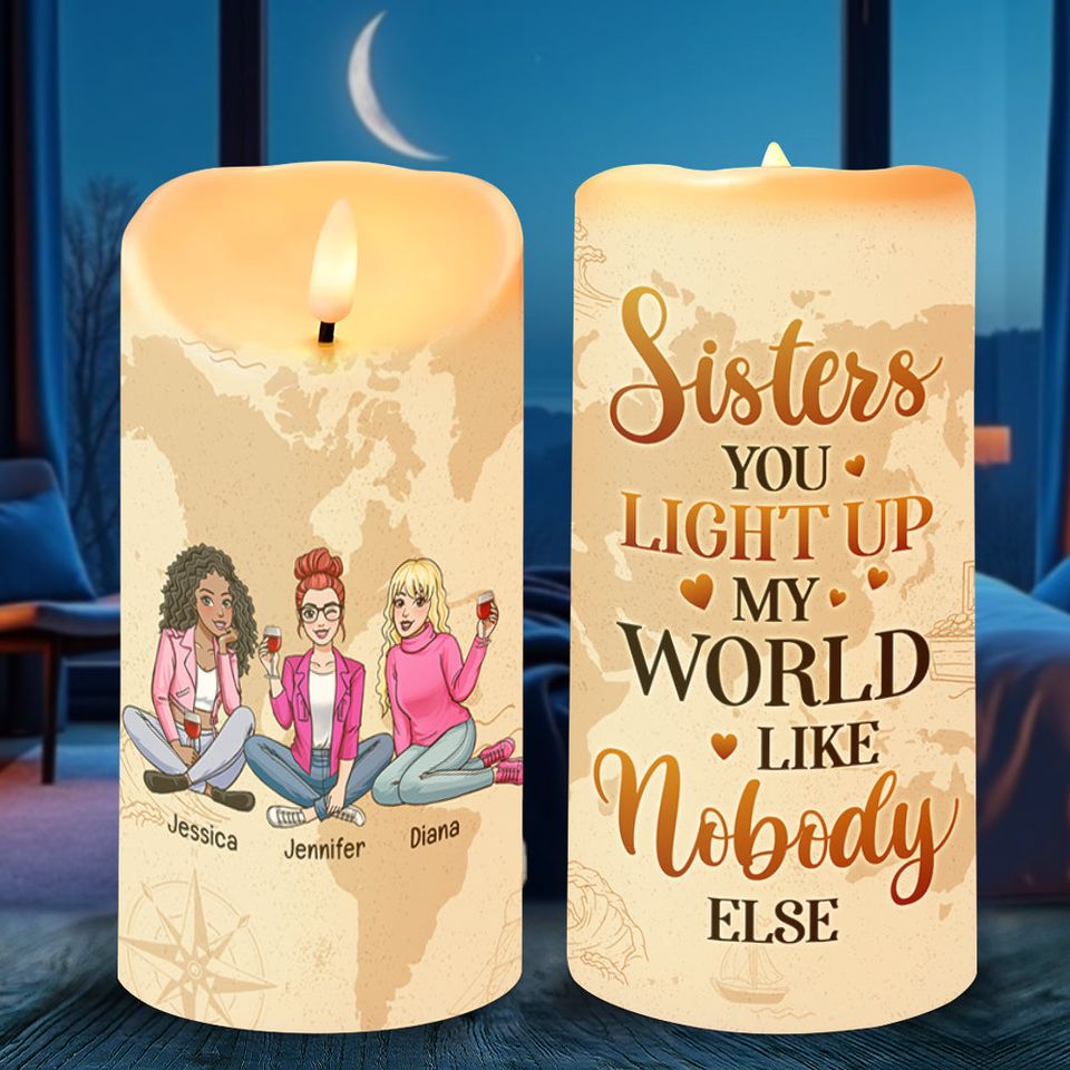 Personalized Gifts For Best Friends LED Candle