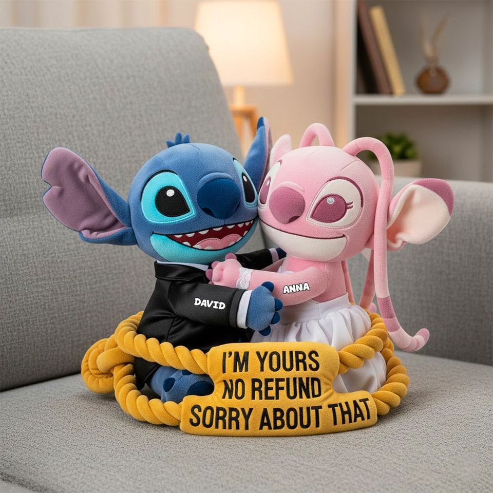 Cute Aliens Couple Shaped Pillow Personalized Gifts For