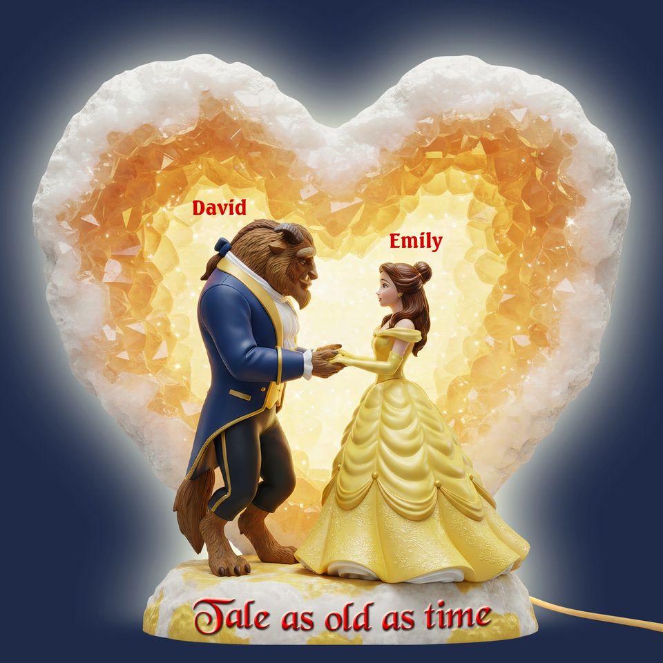 Romantic Couple Acrylic Light Box - Personalized Gifts For Couple