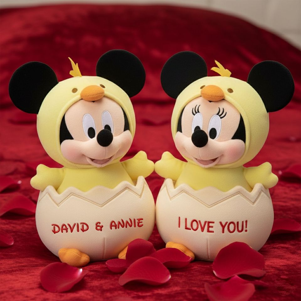 Egg Couple Custom Shape Pillow - Personalized Gifts For Couples