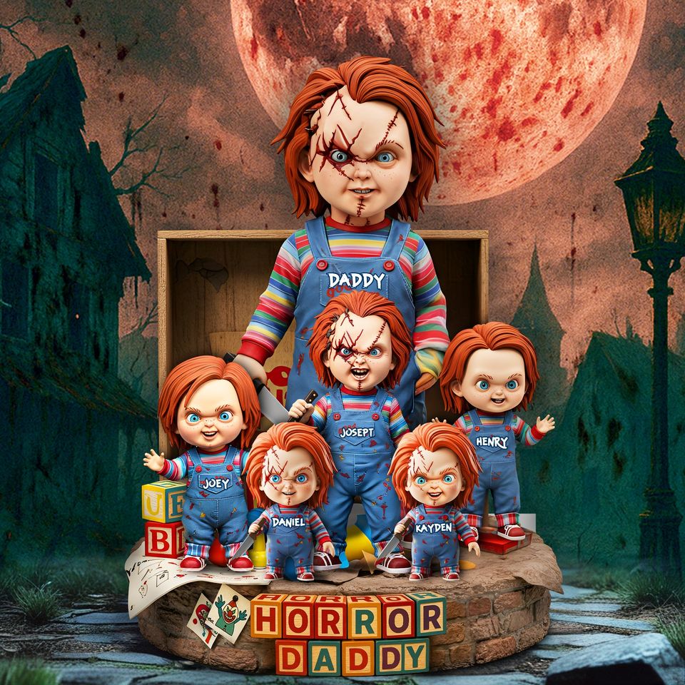 Horror Dad Plaque - Personalized Gifts For Dad