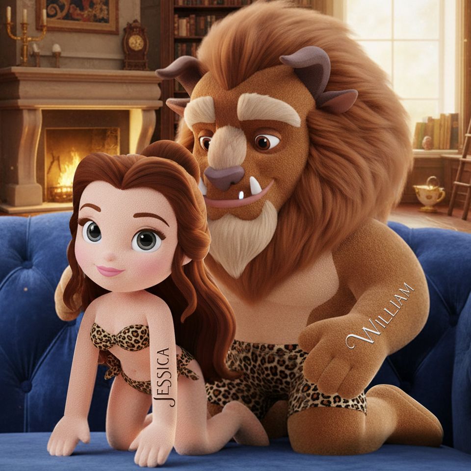 Leopard Style Couple Pillow - Personalized Gifts For Couple