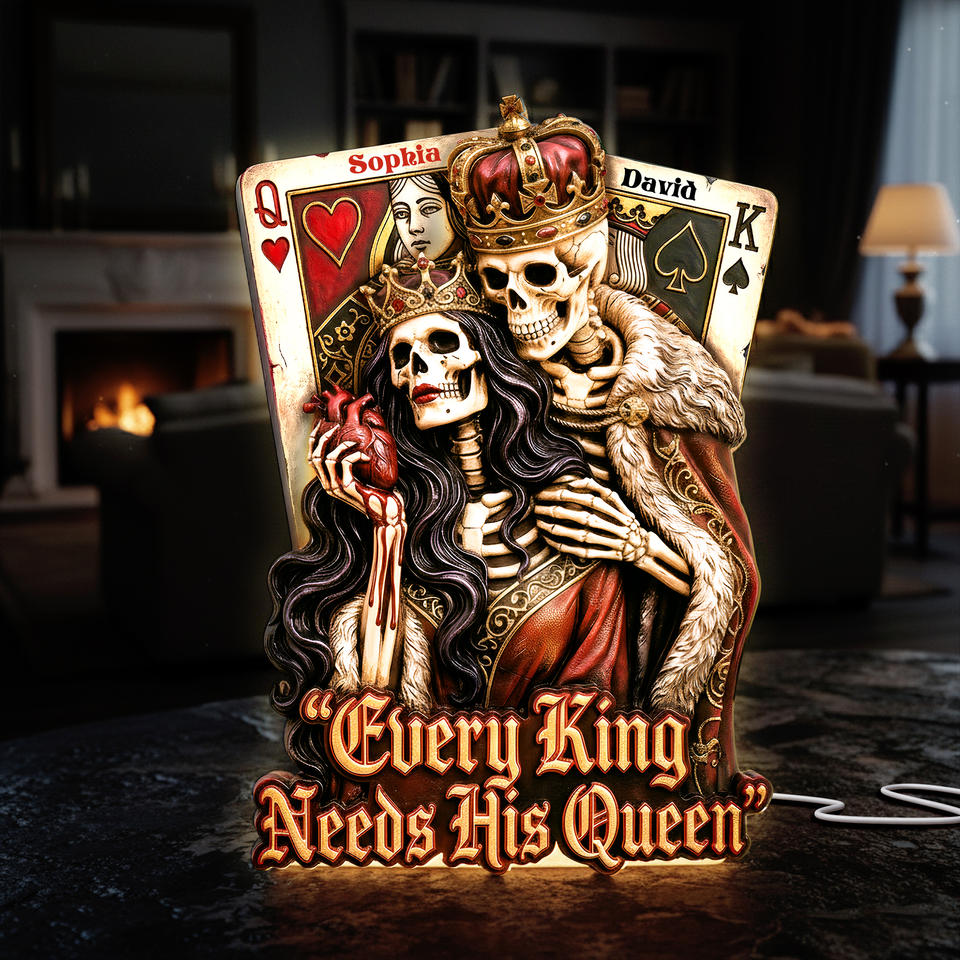 Skeleton Couple Light Box - Personalized Gift For Couples