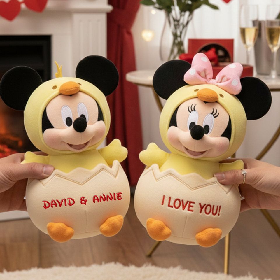 Egg Couple Custom Shape Pillow - Personalized Gifts For Couples