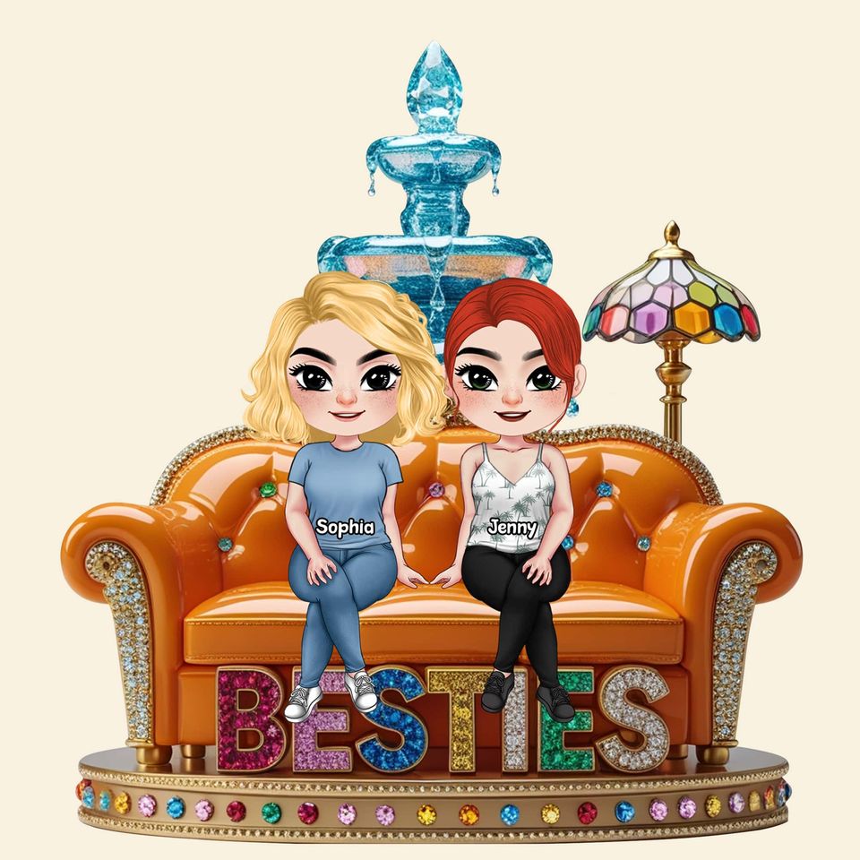 Besties Plaque - Personalized Gifts For Besties