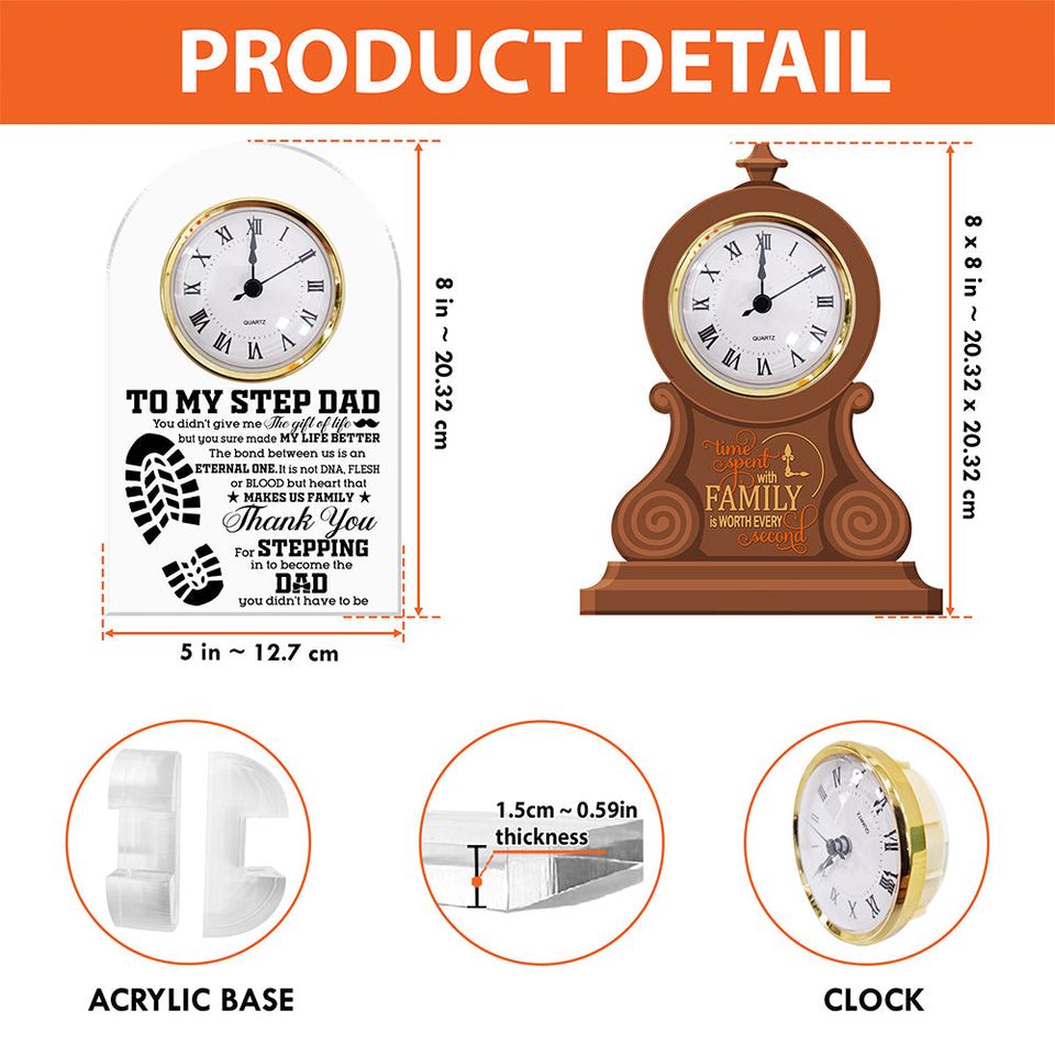 Spooky Couple Desk Clock Plaque - Personalized Gift For Couple