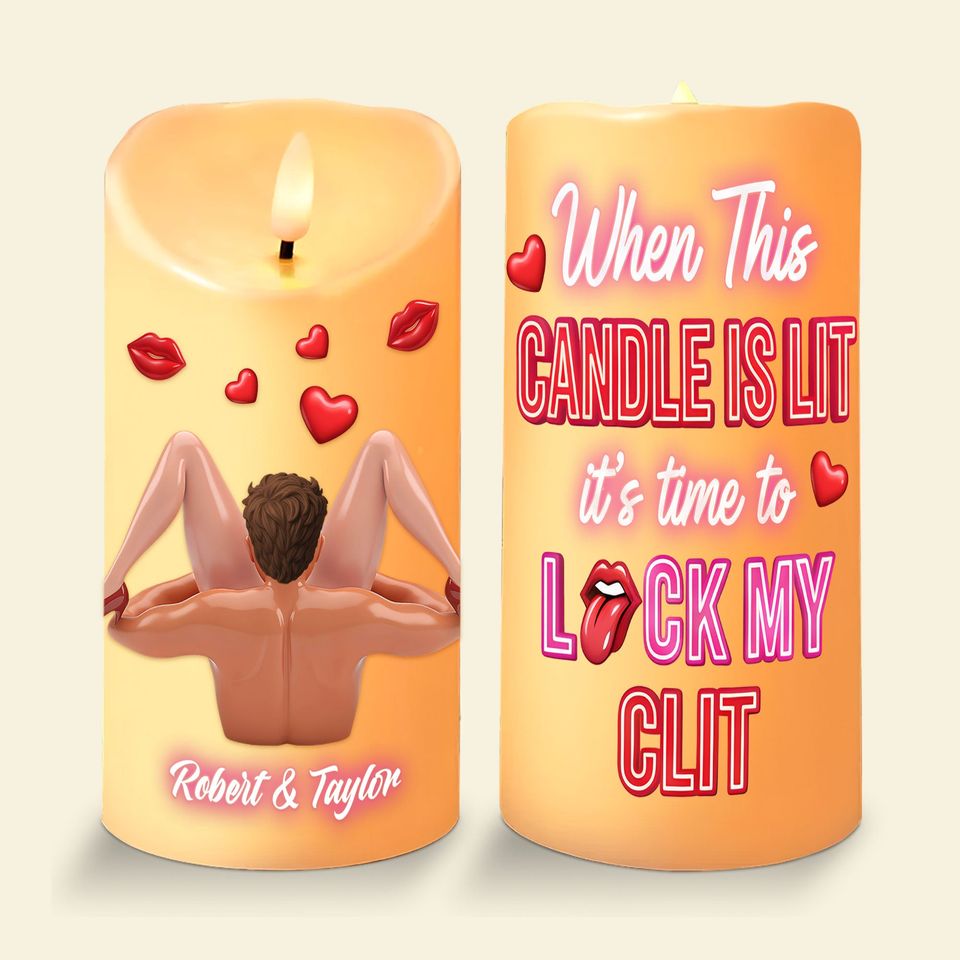 Naughty Couple LED Candle - Personalized Gifts For Couple