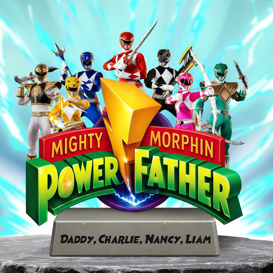 Power Father Plaque - Personalized Gifts For Dad